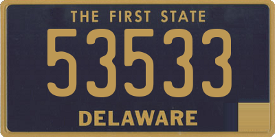 DE license plate 53533