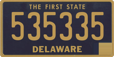 DE license plate 535335