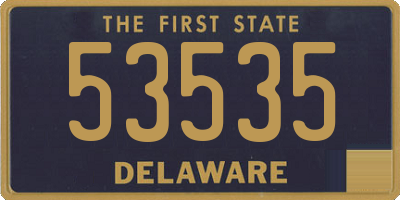 DE license plate 53535