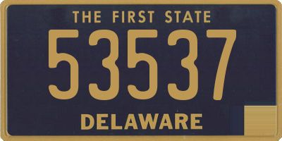 DE license plate 53537