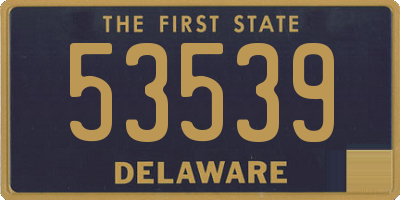 DE license plate 53539