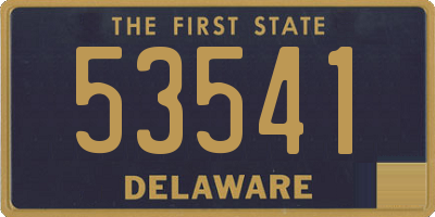 DE license plate 53541