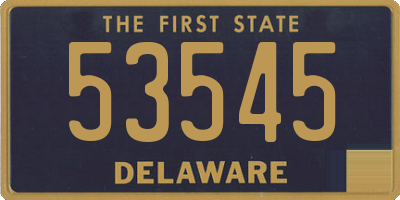 DE license plate 53545