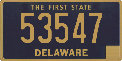 DE license plate 53547