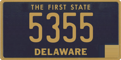 DE license plate 5355