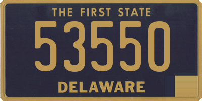 DE license plate 53550