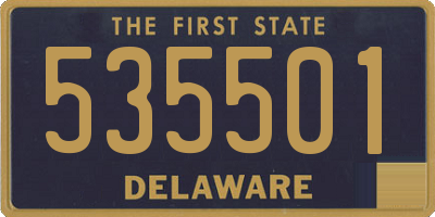 DE license plate 535501