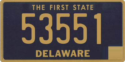 DE license plate 53551