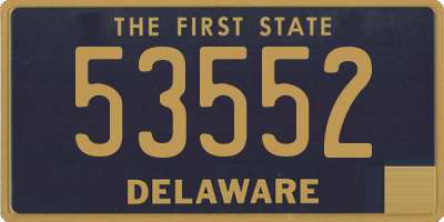 DE license plate 53552