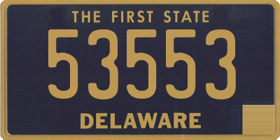 DE license plate 53553