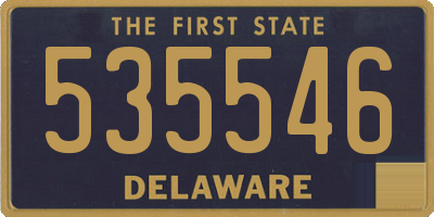 DE license plate 535546