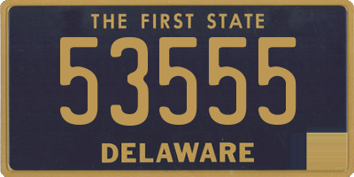 DE license plate 53555