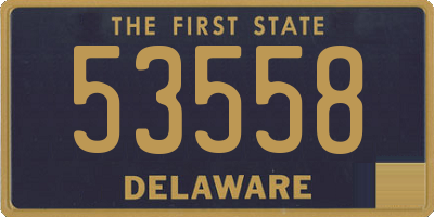 DE license plate 53558