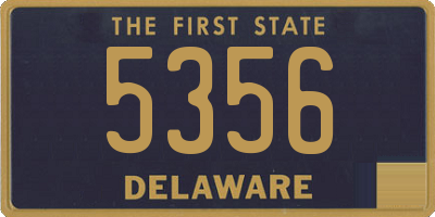 DE license plate 5356