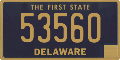 DE license plate 53560