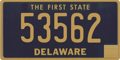 DE license plate 53562