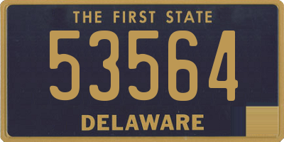 DE license plate 53564