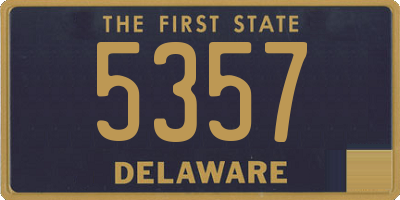DE license plate 5357