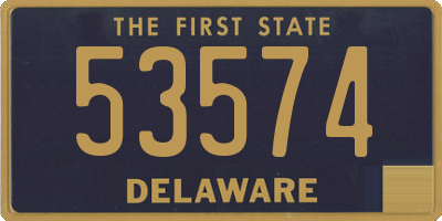 DE license plate 53574