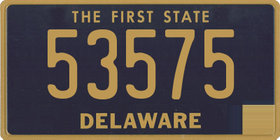 DE license plate 53575