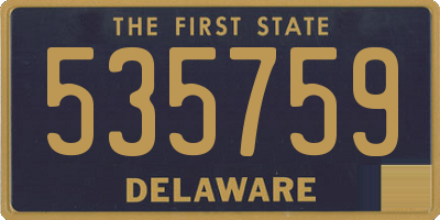 DE license plate 535759