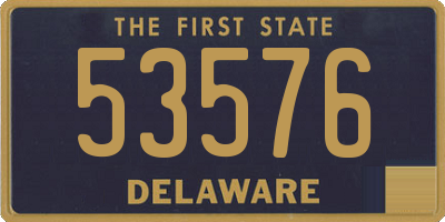 DE license plate 53576