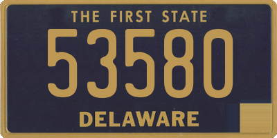 DE license plate 53580