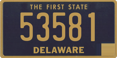 DE license plate 53581