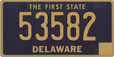 DE license plate 53582