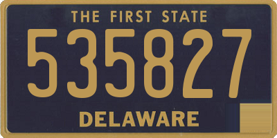 DE license plate 535827