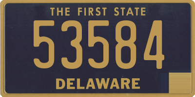 DE license plate 53584