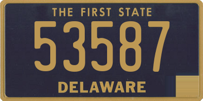 DE license plate 53587