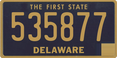 DE license plate 535877