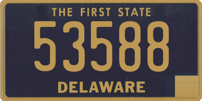 DE license plate 53588