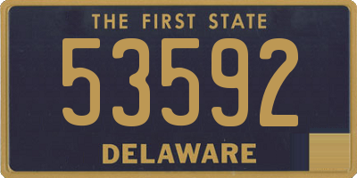 DE license plate 53592