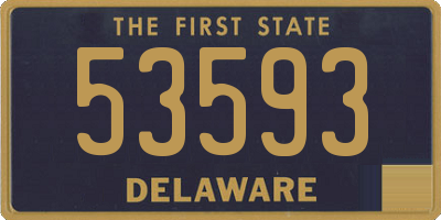 DE license plate 53593