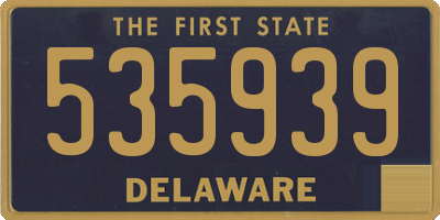 DE license plate 535939