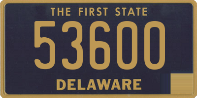 DE license plate 53600