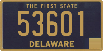DE license plate 53601