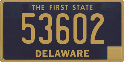 DE license plate 53602