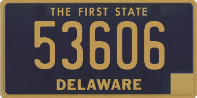 DE license plate 53606