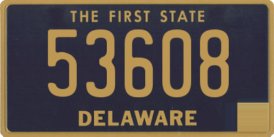DE license plate 53608
