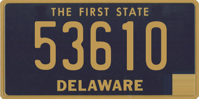 DE license plate 53610