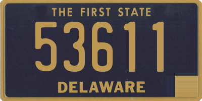 DE license plate 53611