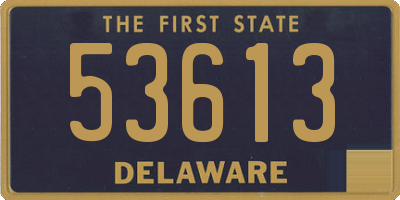 DE license plate 53613