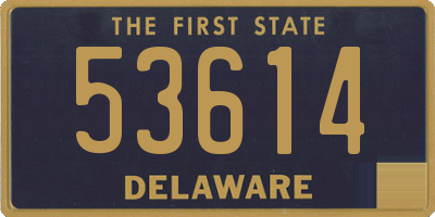 DE license plate 53614