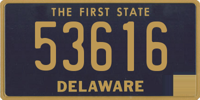 DE license plate 53616
