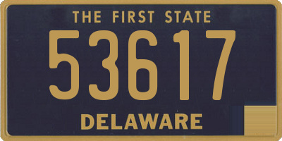 DE license plate 53617
