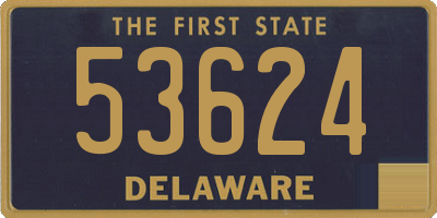 DE license plate 53624