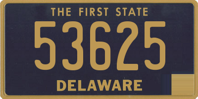 DE license plate 53625